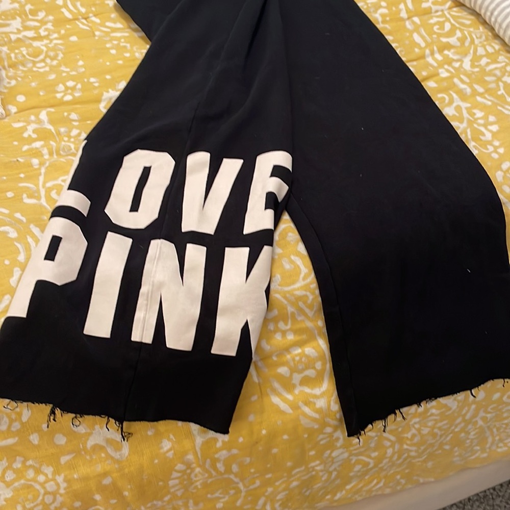 Victoria’s Secret PINK- Wide Leg Sweat Pants Sz M - Picture 3 of 5